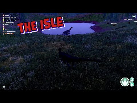 Видео: THE ISLE - Ютараптор не дал Теризине попить воды!