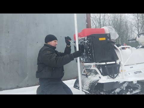 Видео: Самодельный домкрат для снегохода