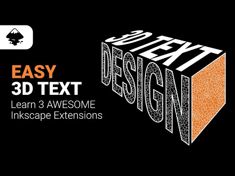 Видео: Быстрое и простое создание 3D-текста в перспективе в Inkscape