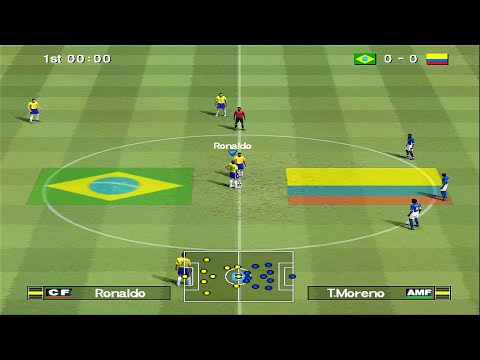Видео: Pro Evolution Soccer 6 — Бразилия против Колумбии | PS2