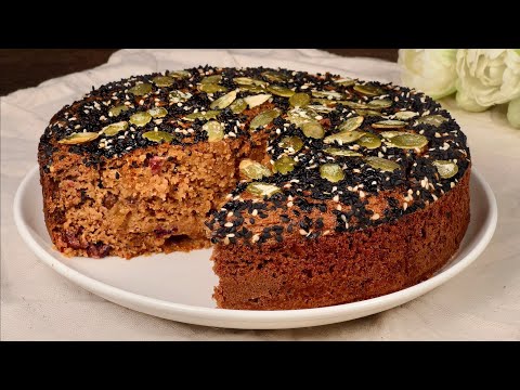 Видео: Без муки и сахара! Овсянка, яблоко и банан! Мой любимый овсяный пирог за 15 минут!