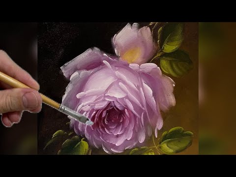 Видео: СЕКРЕТ РОЗЫ / КЛАССИЧЕСКАЯ ЖИВОПИСЬ РОЗЫ ШАГ ЗА ШАГОМ