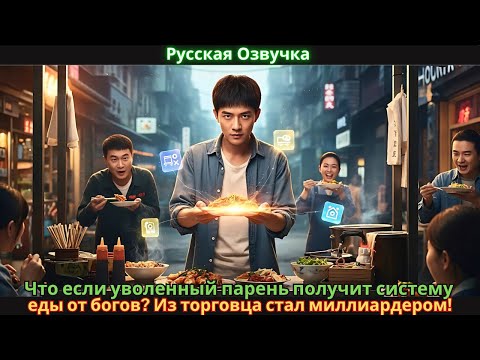 Видео: Что если уволенный парень получит систему еды от богов? Из торговца стал миллиардером!