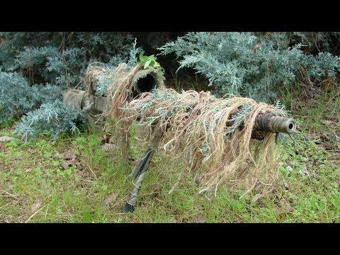 Видео: Камуфляж для снайперской винтовки