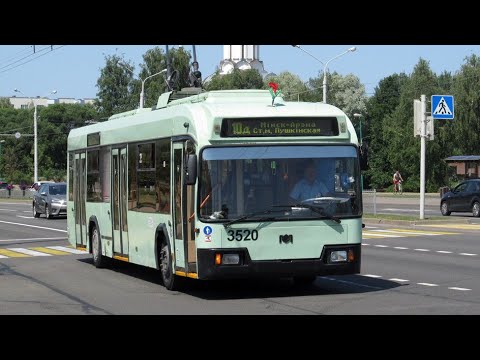 Видео: ИНФОРМАТОР троллейбусного маршрута №10д г. Минска (голос Александра Крапиневича)