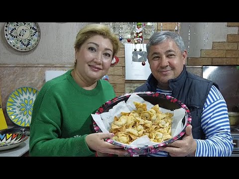 Видео: Жаренные🥟 ПЕЛЬМЕНИ по Узбекски! Хрустящее тесто и сочная начинка!