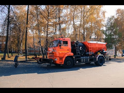 Видео: Оборудование для ямочного ремонта дорог - комплекс БЦМ-257