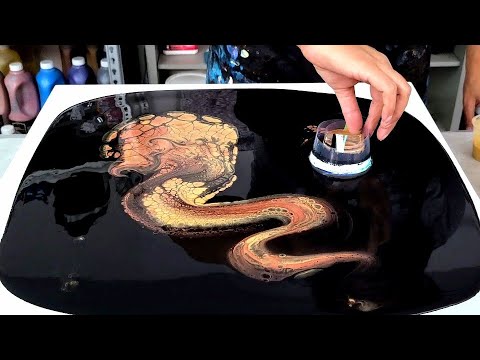 Видео: ВСЕ золото, медь и бронза! О МОЙ! - Дерево желаний - Акриловая живопись