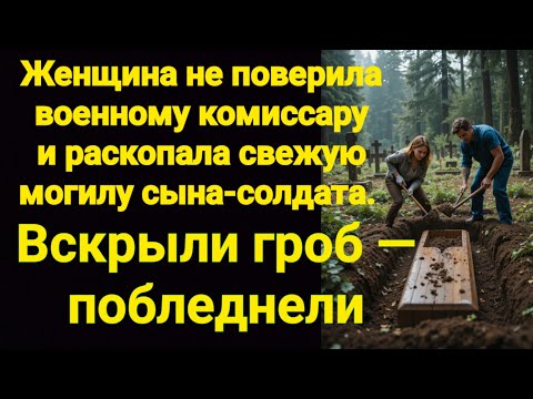 Видео: Мать раскопала свежую могилу сына-солдата. Когда вскрыли гроб, потеряли дар речи