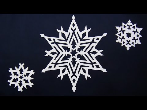 Видео: 3 Красивые снежинки из бумаги А4 за 5 минут DIY - Простые снежинки DIY - Простые поделки.