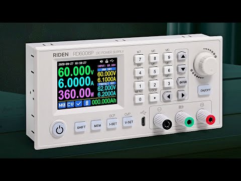 Видео: RIDEN RD6006P: конвертер напряжения на 60V/6A/360W. Высокая точность и низкий уровень пульсаций