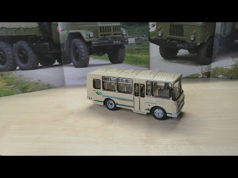 Видео: Обзор модели Паз-32051, масштаб 1:43, "Autotime".