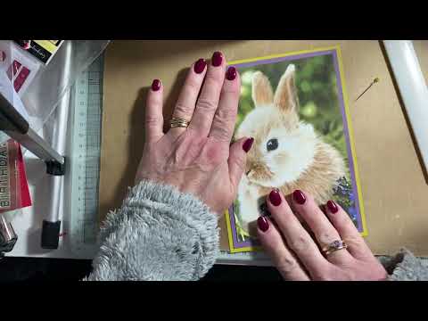 Видео: Открытка из салфеток - пушистый зайчик #созданиекарт #салфетки #изготовлениекарт