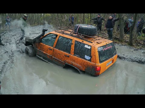 Видео: ЖЁСТКИЙ OFF ROAD - JEEP едет, УАЗ тонет, а НИВА плывет