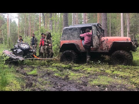 Видео: Возвращение с квадриком, очень много поломок