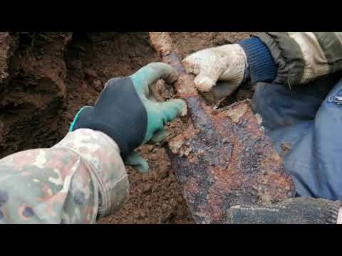 Видео: Раскопки немецкого блиндажа на поле от JONI 78