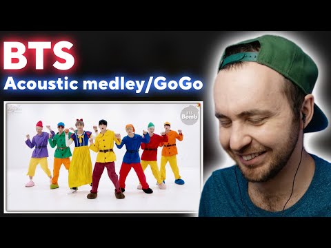 Видео: BTS - Acoustic Medley, GOGO - Dance Practice  // реакция