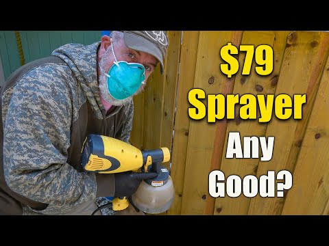 Видео: Окрашивание деревянного забора с помощью распылителя