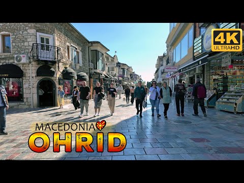 Видео: OHRID, Macedonia (autumn 2024) 【WALK TOUR 4K】 🚶‍♂️ ОХРИД прошетка во есен, Македонија 🇲🇰