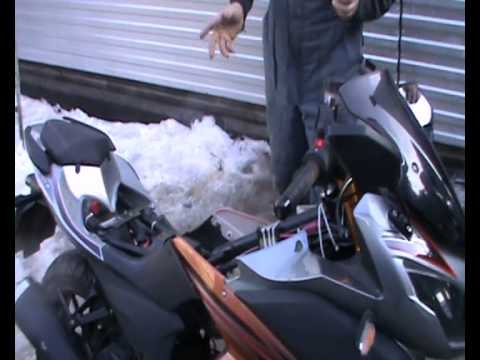 Видео: Обзор мотоцикла Racer Phantom RC250NC X1 ксенон,сигнал,сигнализация.