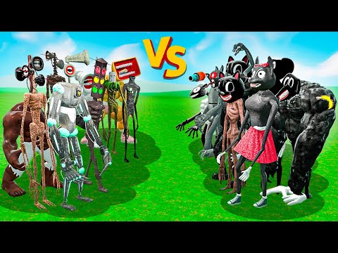 Видео: ВСЕ НОВЫЕ СИРЕНОГОЛОВЫЕ ПРОТИВ ВСЕХ НОВЫХ МУЛЬТЯШНЫХ МОНСТРОВ В ГАРРИС МОД ЭКСПЕРИМЕНТ В Garry`s Mod