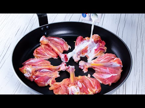Видео: Не отделяйте полностью мясо от косточки! Гениальные куриные ножки в молоке