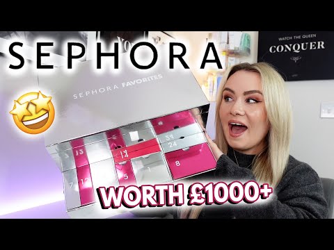 Видео: Распаковка адвент-календаря Sephora UK на 2024 год | Стоимостью 1000 фунтов стерлингов! 💗 MISS BOUX