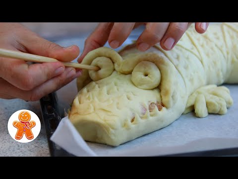 Видео: Яблочный рулет "Крокодил"