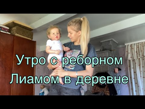 Видео: Утро с Лиамом и Есенией в деревне | Morning routine with two reborn baby