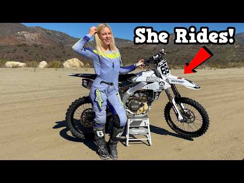 Видео: Она ездит на моем 450!