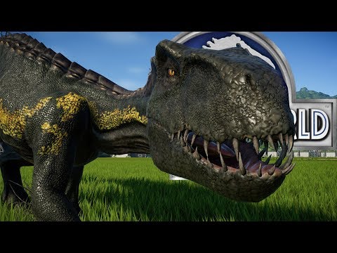 Видео: Индораптор против Сильнейшего Гибрида Jurassic World The Game