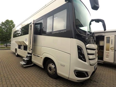Видео: Morelo Empire Liner 118 GSO люкс автодом c гаражом для Mercedes и слайдером. Подробный обзор