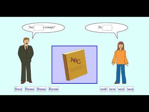 Видео: Притяжательные местоимения. Примеры