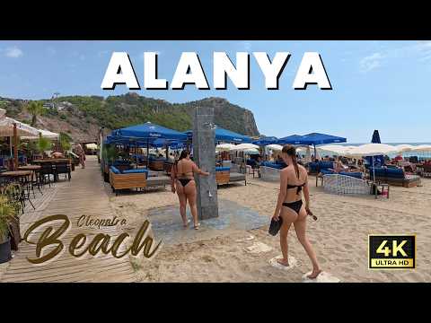 Видео: Аланья Пляж Клеопатры, канатная дорога и Дамлаташ | Анталия Турция | 1 августа 2025 г.