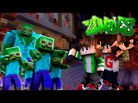 Видео: ЗОМБИ АПОКАЛИПСИС В МАЙНКРАФТЕ! Толпы ЗОМБИ атакуют нас в Zombies Minecraft! Мини-игры!