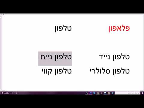 Видео: 1223. Можно ли называть на иврите сотовый телефон "пелефоном"?