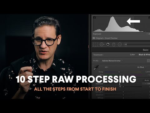 Видео: 10 шагов обработки фотографий в формате RAW / С чего начать, что делать дальше, где закончить