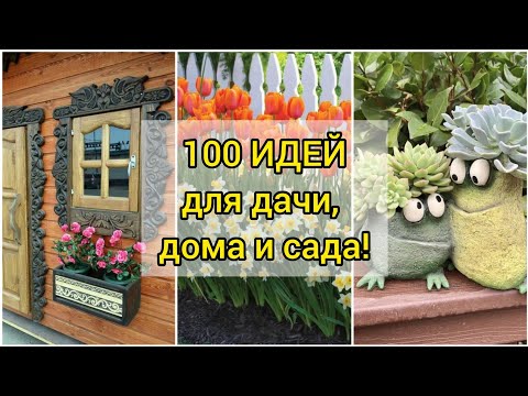 Видео: ИДЕИ ДЛЯ ДАЧИ, ДОМА И САДА! 100 замечательных идей! DIY// 100 wonderful ideas for garden and home!