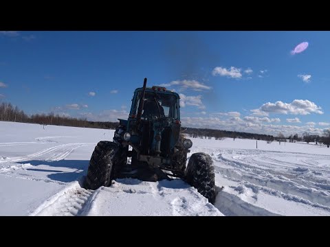 Видео: Новый мтз 80 с мостом газ 66 в старом кузове.