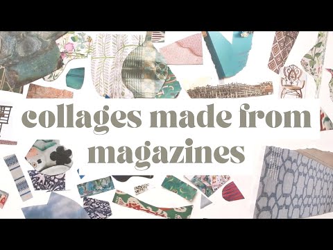 Видео: Создание коллажей из журналов и новый класс по скетчбуку....