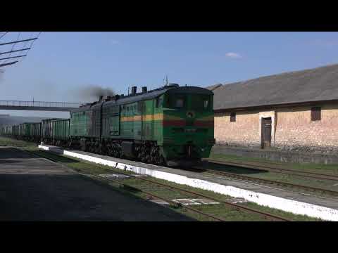 Видео: 3ТЭ10М-0152Б/1103А [ЧФМ] 10D100 BASS on the station  Soldanesti !