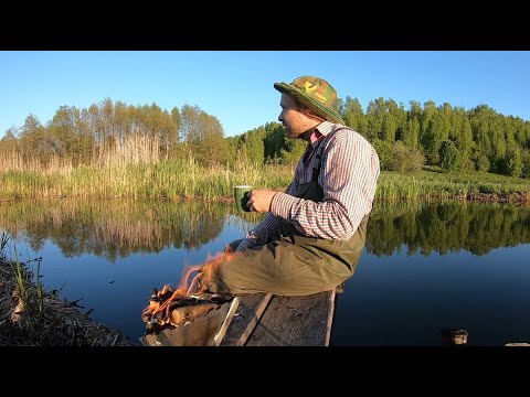 Видео: Рыбачу в самодельном пруду. Испытание походной печки Firemaple