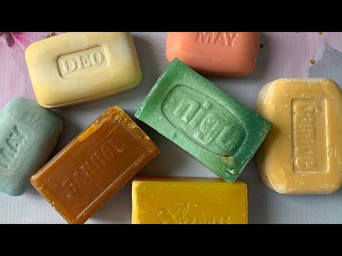 Видео: Сет с сухим ретро мылом| Cutting dry soap ASMR