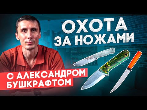 Видео: Охота за ножами с Александром Бушкрафтом: как  выбрать туристический нож для похода в лес