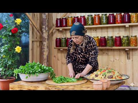 Видео: Вкусный Сабзи Плов с Свежими Овощами из Сада и Говядиной | Азербайджанская Кухня