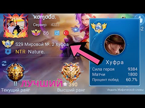 Видео: ТОП 1 МИРА ХУФРА / ЕГО БОЯЛИСЬ ВСЕ/ MOBILE LEGENDS
