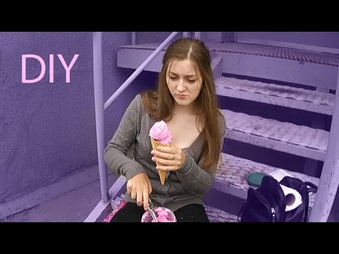 Видео: Фейковое мороженое для фотосессии  (fake ice cream)