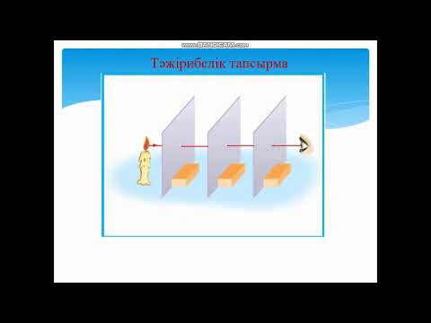 Видео: Жарықтың түзу сызықты таралуы