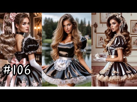 Видео: [106] Красота французских горничных: атласные униформы горничных с нижними юбками