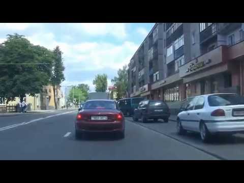 Видео: GRODNO : улицы города ГРОДНО  :  streets of  GRODNO